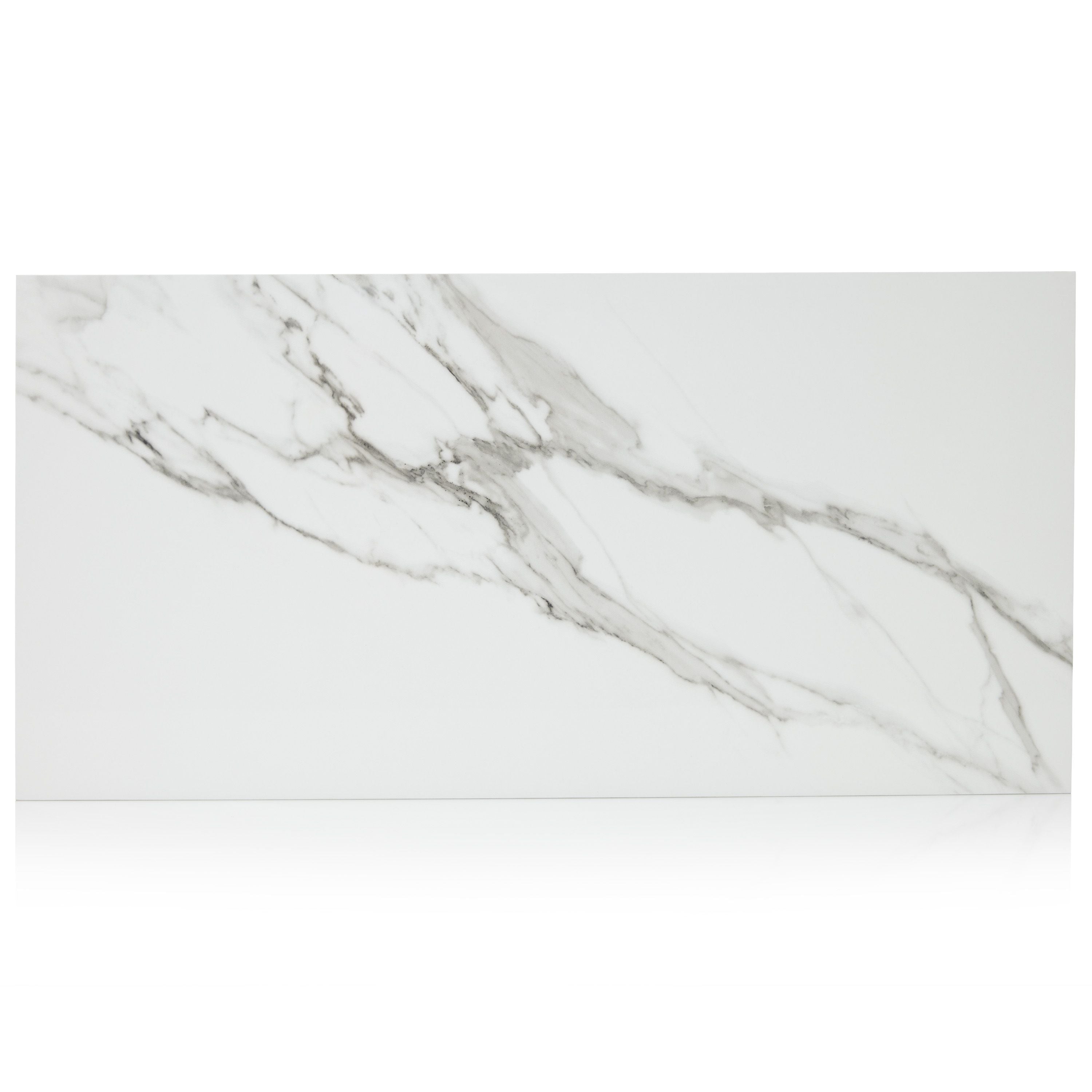 12x24 Chicago Statuario Polished porcelain tile - Industry Tile